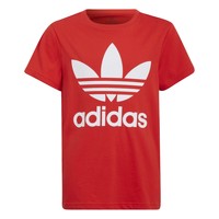 Clothing Children Short-sleeved t-shirts adidas Originals TREFOIL TEE Red