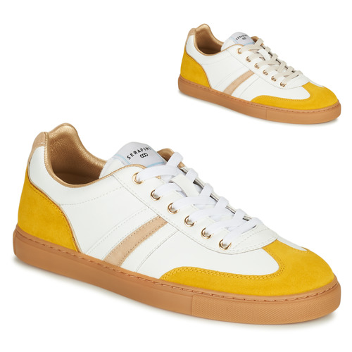 Shoes Women Low top trainers Serafini COURT White / Yellow / Beige
