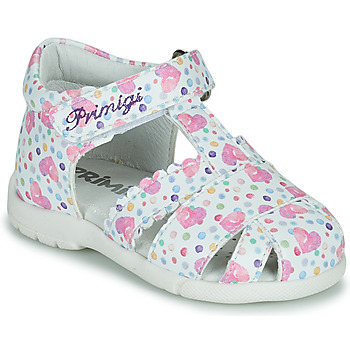 Shoes Girl Sandals Primigi 1909422 White / Multicolour