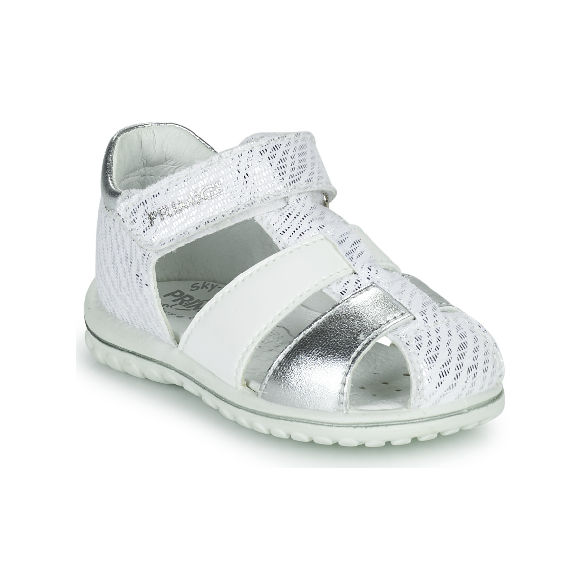 Shoes Girl Sandals Primigi 1862577 White / Silver