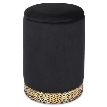 Home Ottoman The home deco factory MIRAGE Black