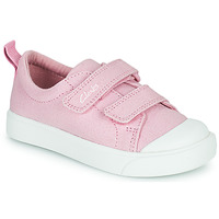 Shoes Girl Low top trainers Clarks City Bright T Pink