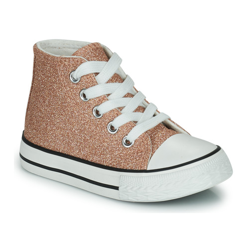 Shoes Girl Hi top trainers Citrouille et Compagnie OUTIL Champagne