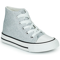 Shoes Girl Hi top trainers Citrouille et Compagnie OUTIL Silver