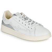 Shoes Women Low top trainers Pepe jeans MILTON MIX White / Silver