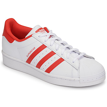 Shoes Low top trainers adidas Originals SUPERSTAR White / Red