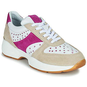 Shoes Women Low top trainers Fericelli LAGATE White / Fuschia