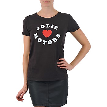 Clothing Women Short-sleeved t-shirts Kulte LOUISA JOLIEMOTOR 101954 NOIR Black