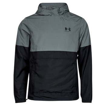 Clothing Men Sweaters Under Armour UA WOVEN ASYM ZIP
PULLOVER Grey