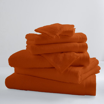 Home Towel and flannel Tradilinge PAPAYE Orange
