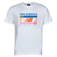 Clothing Men Short-sleeved t-shirts New Balance ATEEH AMP TEEEE White