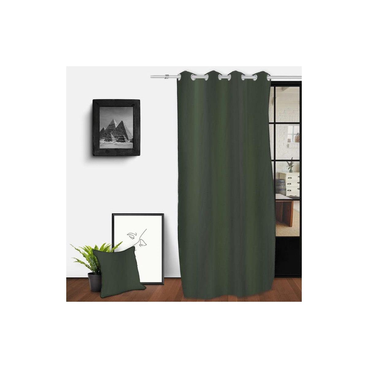 Home Curtains & blinds Soleil D'Ocre SPIRIT Green