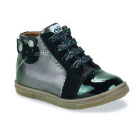 Shoes Girl Hi top trainers GBB NOUXY Silver