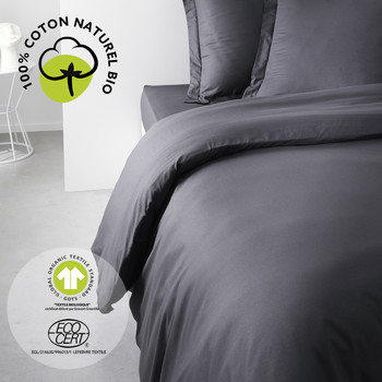 Home Bed linen Today HC 220/240 Coton TODAY Organic Fusain Fusain