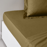 Home Fitted sheet Today DH 160/200+23 Coton TODAY Essential Bronze Bronze