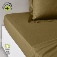 Home Fitted sheet Today DH 140/200+30 Coton TODAY Organic Bronze Bronze
