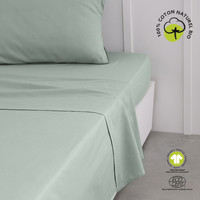 Home Sheet Today Drap Plat 240/300 Coton TODAY Organic Celadon Celadon