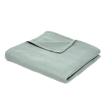 Home Blankets / throws Today Jeté de Lit Nid d'Abeille 150/200 Coton TODAY Essential Celadon Celadon