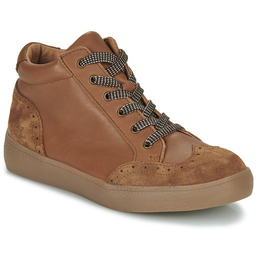 Shoes Boy Hi top trainers Little Mary DOUCEUR Brown