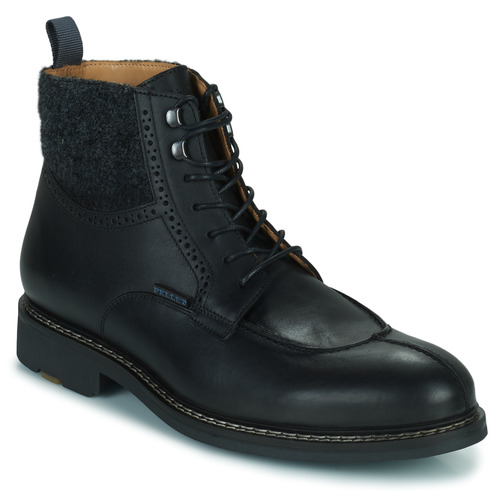 Shoes Men Mid boots Pellet ROLAND Veal / Black / Wool