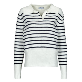 Clothing Women Jumpers Betty London MAGDELLE White / Marine