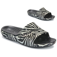 Shoes Women Sandals Crocs CLASSIC SLIDE Black / Zebra