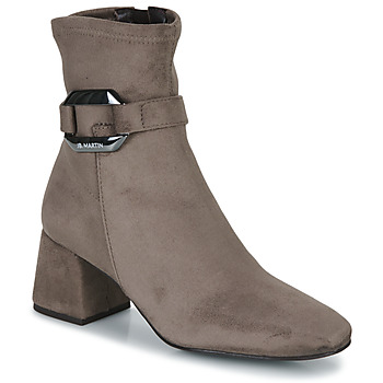 Shoes Women Ankle boots JB Martin VAGUE Canvas / Suede / Stretch / Taupe