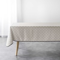 Home Tablecloth Douceur d intérieur NAPPE RECTANGLE 150 x 240 CM POLYESTER IMPRIME GRIS Grey
