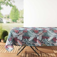 Home Tablecloth Douceur d intérieur NAPPE RECTANGLE 150 x 240 CM POLYESTER IMPRIME JACALA BLEU Multicolour