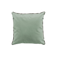 Home Cushions Douceur d intérieur COUSSIN DEHOUSSABLE PASSEPOIL 40 x 40 CM POLYESTER UNI WATERPROO Grey