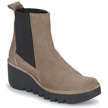 Shoes Women Mid boots Fly London BLU Taupe
