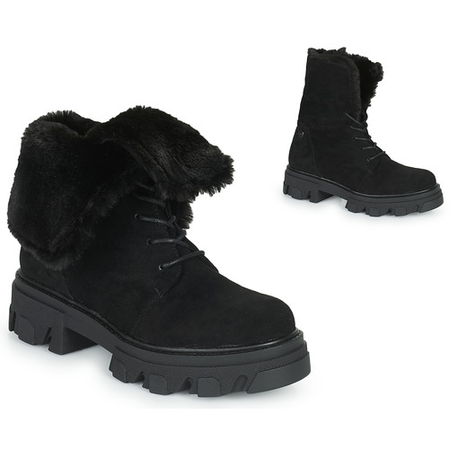 Shoes Women Mid boots Les Petites Bombes EVONA Black