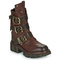 Shoes Women Mid boots Airstep / A.S.98 HELL BUCKLE Bordeaux