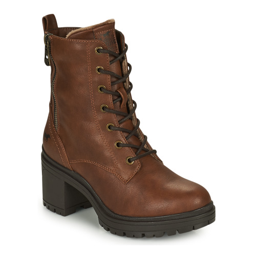 Shoes Women Ankle boots Mustang 1409504-3 Cognac