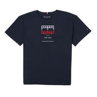 Clothing Boy Short-sleeved t-shirts Tommy Hilfiger  Marine
