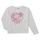 Clothing Girl Long sleeved tee-shirts Desigual ALBA White / Pink