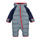 Clothing Boy Duffel coats Levi's BABY SNOWSUIT Marine / Grey