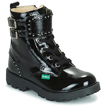 Shoes Girl Mid boots Kickers GROOROCK Black