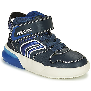 Shoes Boy Hi top trainers Geox J GRAYJAY BOY A Blue