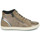 Shoes Women Hi top trainers Geox D BLOMIEE B Beige / Golden