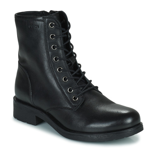 Shoes Women Mid boots Geox D RAWELLE Black