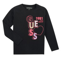 Clothing Girl Long sleeved tee-shirts Guess K2BI14-J1311-JBLK Black
