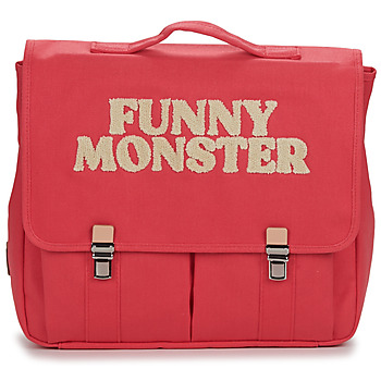 Bags Girl School bags Jojo Factory CARTABLE UNIE PINK FUNNY MONSTER Pink