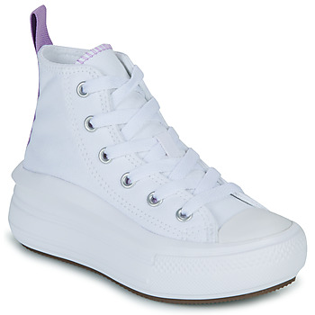 Shoes Girl Hi top trainers Converse Chuck Taylor All Star Move Platform Foundation Hi White / Lilac
