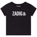 Zadig & Voltaire  X15369-09B  girls’s T shirt in Black