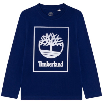 Clothing Boy Long sleeved tee-shirts Timberland T25T31-843 Blue