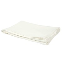 Home Blankets / throws The home deco factory PLAID GAZE DE COTON BLANC CRAIE 120X150CM M6 White