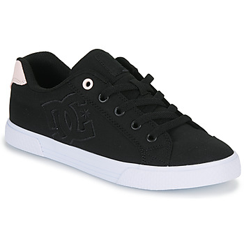 Shoes Women Low top trainers DC Shoes CHELSEA Black / Pink