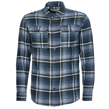 Clothing Men Long-sleeved shirts Selected SLHREGSCOT CHECK SHIRT Blue
