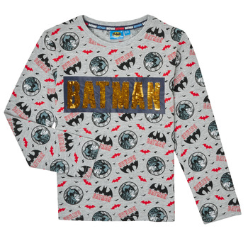 Clothing Boy Long sleeved tee-shirts TEAM HEROES  T-SHIRT BATMAN Multicolour